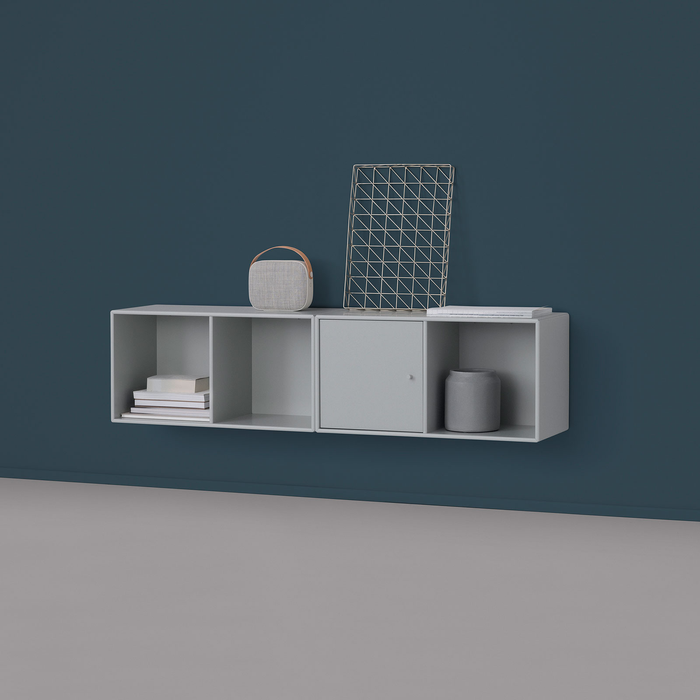 北歐收納櫃｜ Montana 線性四格收納櫃 (壁掛式) Line Sideboard