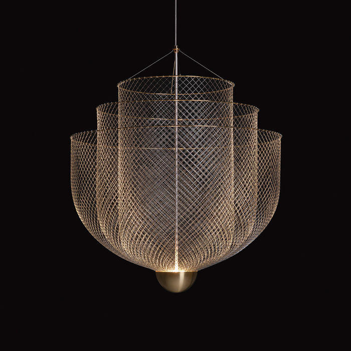 歐洲進口燈飾推薦｜Moooi 夢幻織網吊燈 (Ø90 cm) Meshmatics Chandelier 