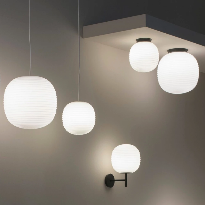 北歐進口燈具｜New Works 白月吸頂燈 Lantern Ceiling Lamp 北歐丹麥極簡傢具品牌