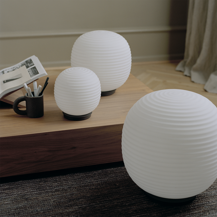 北歐進口燈具｜New Works 白月桌燈 Lantern Globe Table Lamp 北歐丹麥極簡傢具品牌