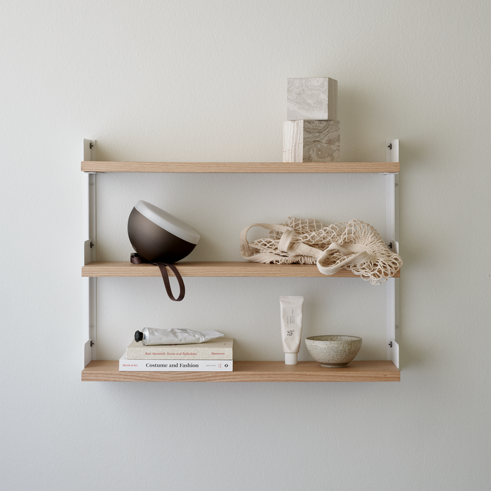 北歐收納傢具｜New Works 壁掛式三層窄版壁掛架 / 杯架  Tea Shelf 北歐丹麥極簡傢具品牌