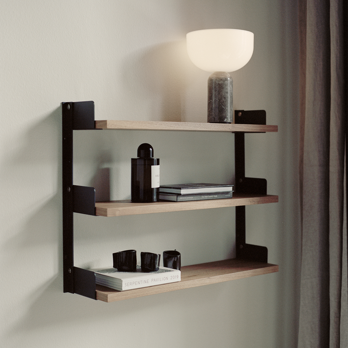 北歐收納傢具｜New Works 壁掛式三層窄版壁掛架 / 杯架  Tea Shelf 北歐丹麥極簡傢具品牌