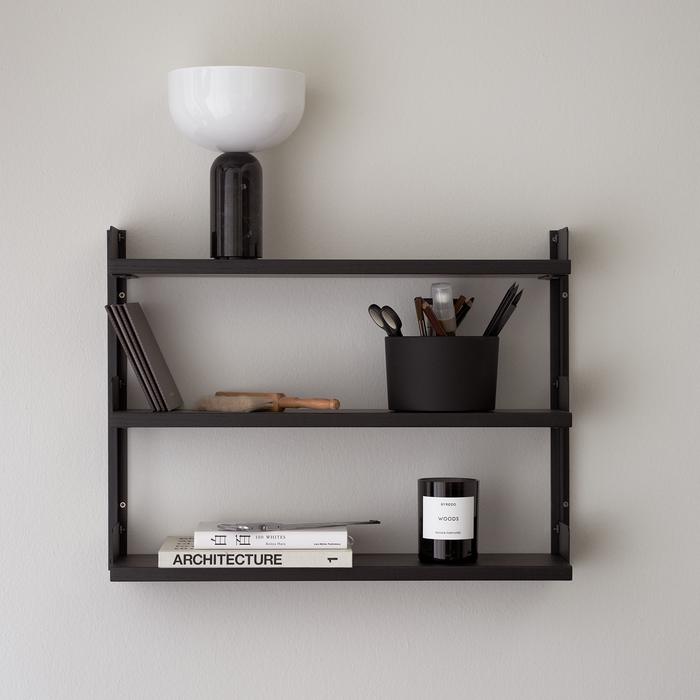 北歐收納傢具｜New Works 壁掛式三層窄版壁掛架 / 杯架  Tea Shelf 北歐丹麥極簡傢具品牌