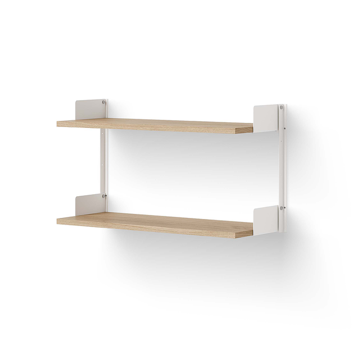 北歐收納傢具｜New Works 壁掛式雙層壁掛架 /書架 Wall Shelf 北歐丹麥極簡傢具品牌