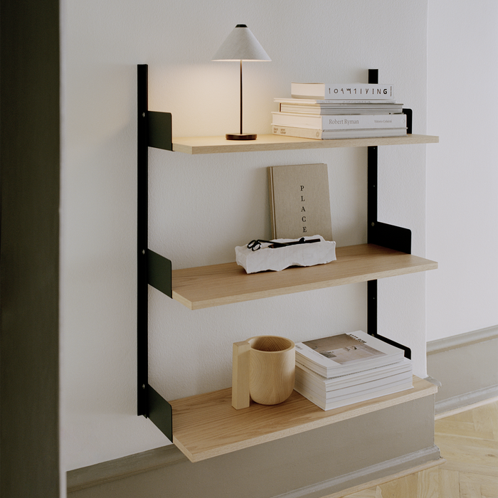 北歐收納傢具｜New Works 壁掛式三層壁掛架 Wall Shelf 北歐丹麥極簡傢具品牌