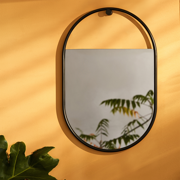 北歐風格家飾｜眼界圓形 / 橢圓形壁掛鏡 Northern Peek Mirror 40cm