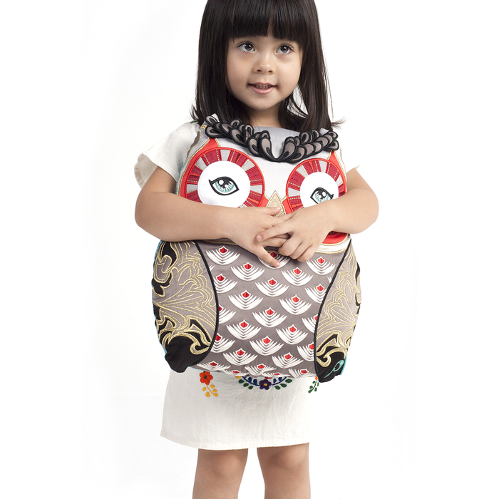 【 現貨出清 】Papinee Owl Amuse 抱枕 - 潤舍．生活家居 Luxury Life