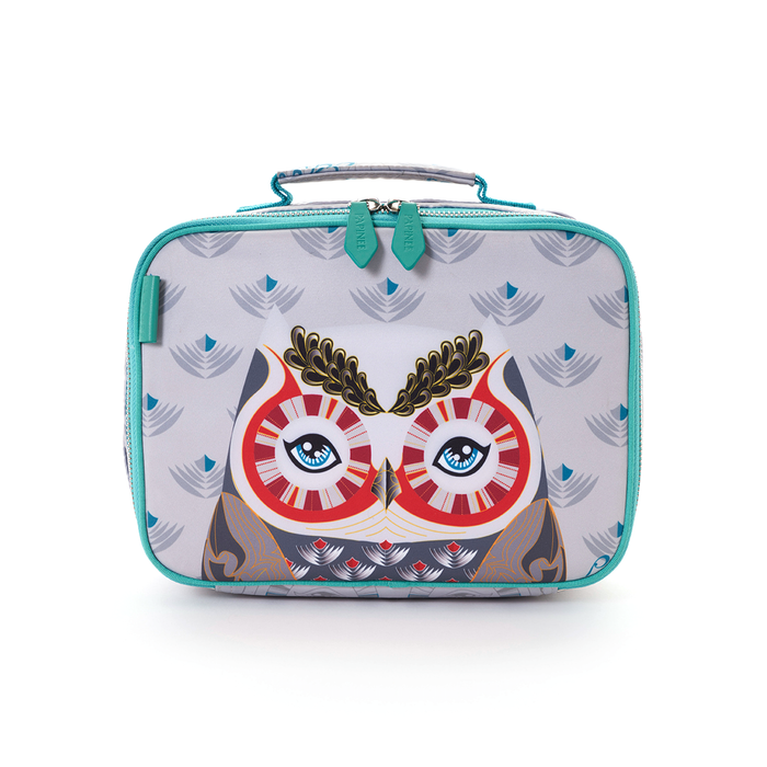 【 精選現貨優惠 】Papinee Owl Lunch Box 貓頭鷹方形飯盒收納袋 / 便當袋