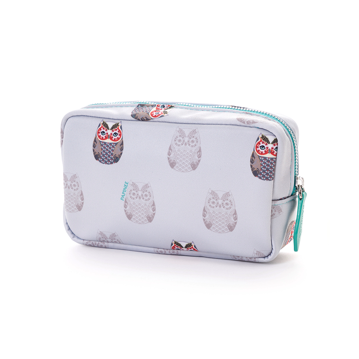 【 精選現貨優惠 】Papinee Owl Cosmetic Pouch Small, Travel Kit Series 貓頭鷹旅行立式收納包 / 化妝包 (S)