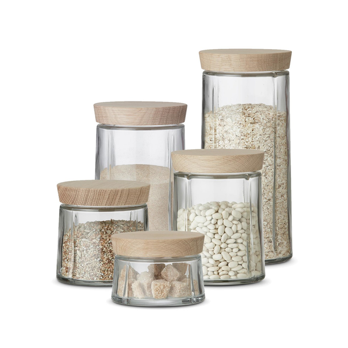 Rosendahl Grand Cru Glass Storage Jar 0.5L, GC 系列 玻璃儲物罐 橡木蓋子款