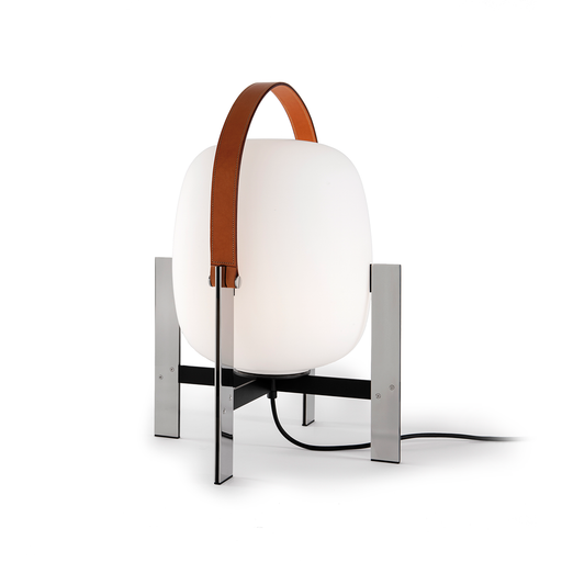進口桌燈 - 西班牙 Santa & Cole 提籃桌燈 (皮革提把 / 金屬款) Cesta Metalica Table Lamp