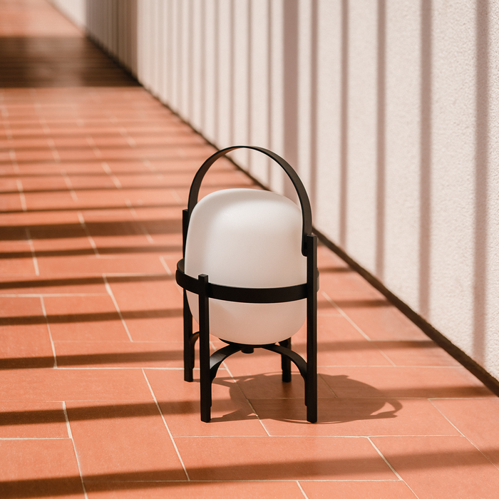 進口桌燈 - 西班牙 Santa & Cole 提籃桌燈 (黑色 / 充電式 / 室內外兩用 ) Cestita Alubat Table Lamp，進口燈具品牌