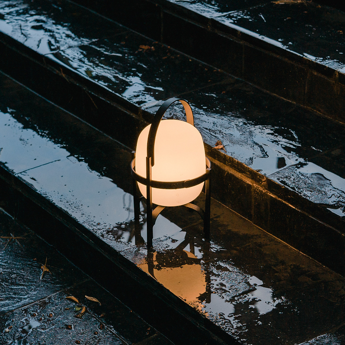 進口桌燈 - 西班牙 Santa & Cole 提籃桌燈 (黑色 / 充電式 / 室內外兩用 ) Cestita Alubat Table Lamp，進口燈具品牌