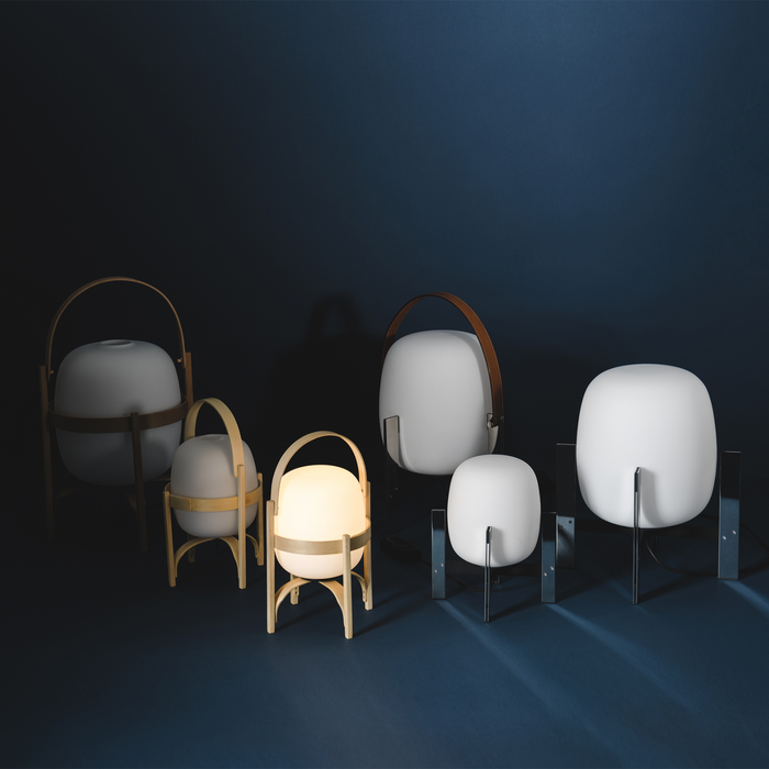 進口桌燈 - 西班牙 Santa & Cole 提籃桌燈 (櫻桃木 / 充電式) Cestita Bateria Portable Table Lamp，進口燈具品牌