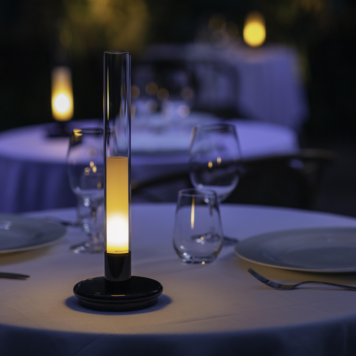 進口桌燈 — 西班牙 Santa Cole 燭光系列 油燈造型 無線充電式桌燈 Sylvestrina Table Lamp，進口燈具品牌