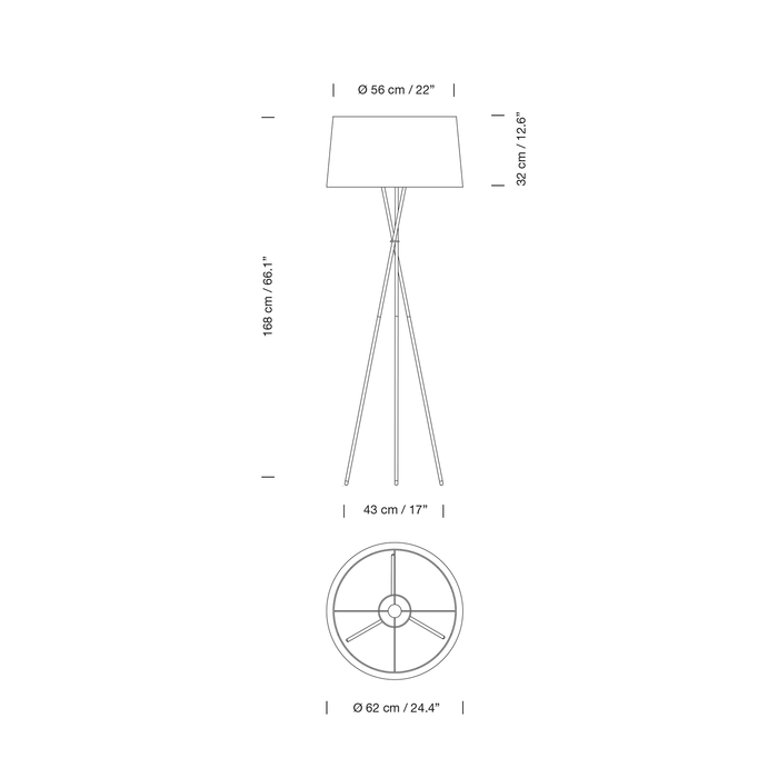 進口燈具 - G5 立燈 西班牙 Santa & Cole Tripode G5
