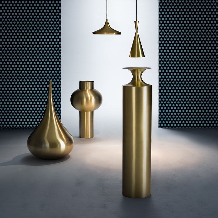 歐洲進口家飾｜Tom Dixon 手敲黃銅容器系列 Beat Vessel 英國進口燈具傢具品牌