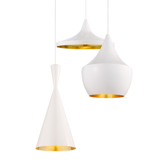 歐洲進口燈飾｜Tom Dixon 手敲白澤吊燈 Beat Light Pendant 英國進口燈具傢具品牌
