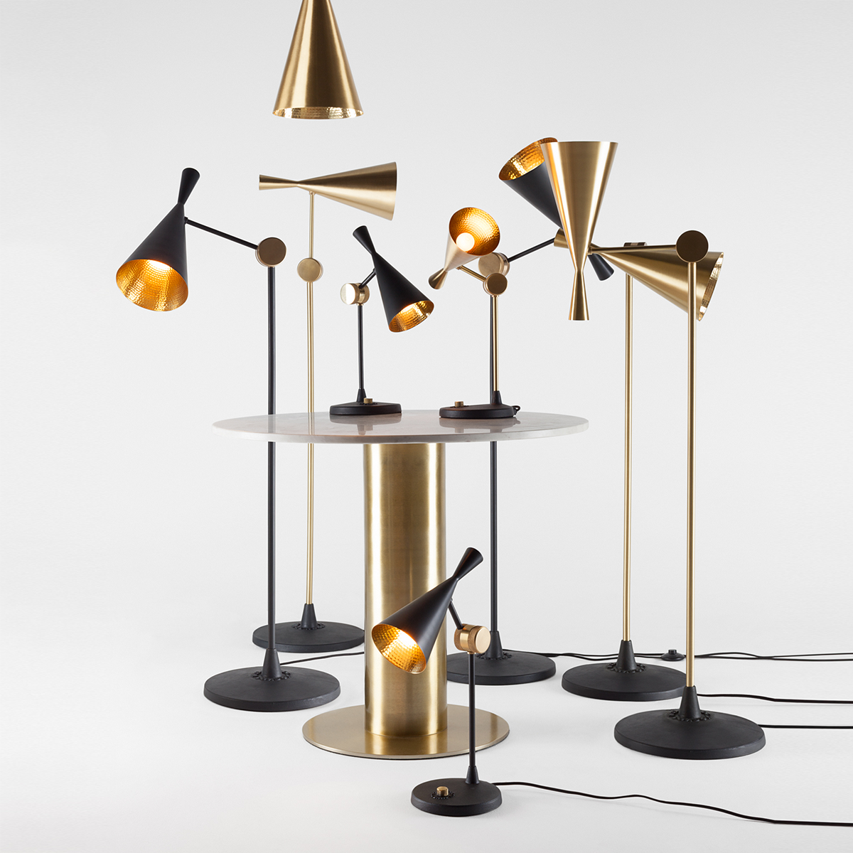 歐洲進口燈飾｜Tom Dixon 手敲銅澤立燈 Beat Floor Lamp 英國進口燈具傢具品牌