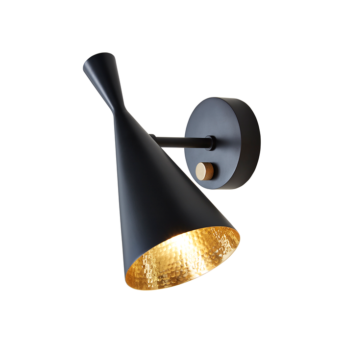 歐洲進口燈飾｜Tom Dixon 手敲黑澤壁燈 Beat Wall Light 英國進口燈具傢具品牌