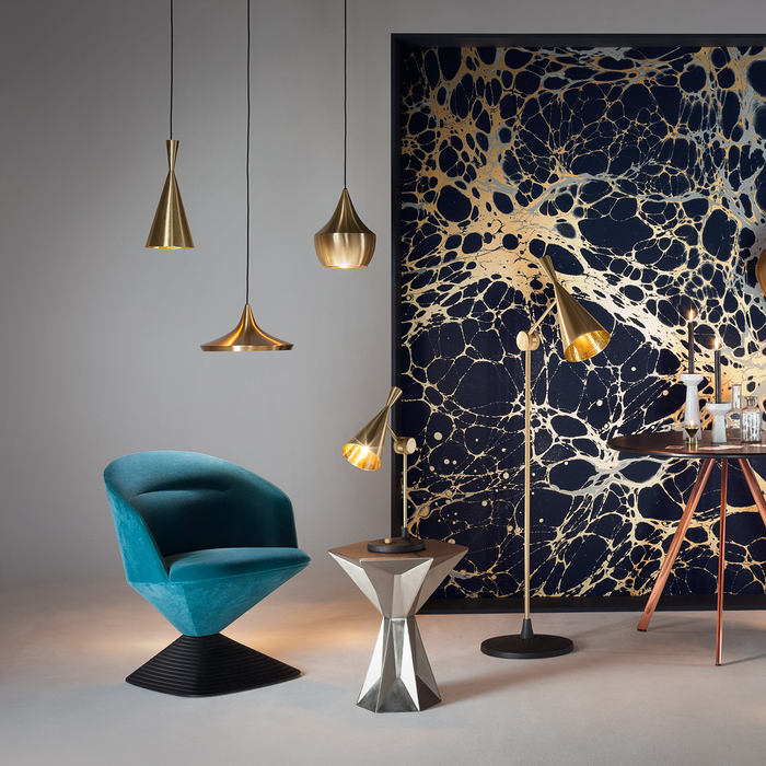 歐洲進口燈飾｜Tom Dixon 手敲系列桌燈 Beat Table Lamp 英國進口燈具傢具品牌