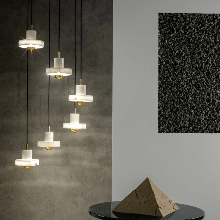 歐洲進口燈飾｜Tom Dixon 石器吊燈 Stone LED Pendant 英國進口燈具傢具品牌