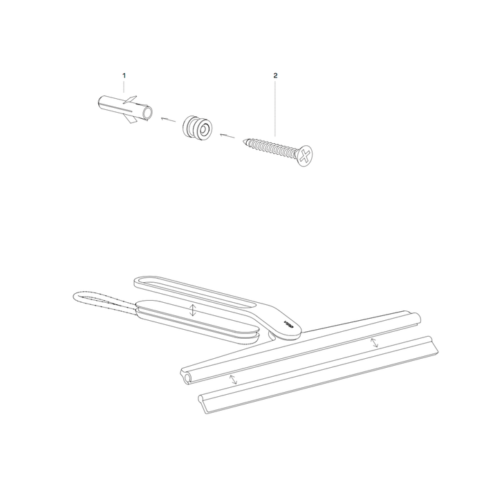 浴室用品｜Vipp 刮水器 Bathroom 2 Shower Wiper 