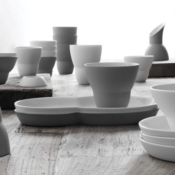 北歐餐具｜Vipp 214  維普弧線餐盤 (兩件組) Porcelain Plate