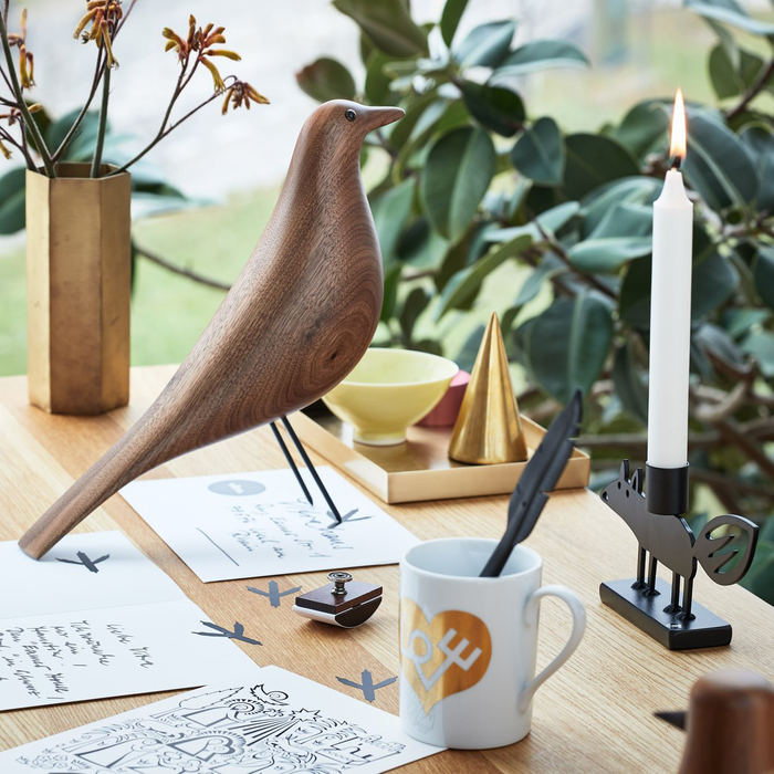北歐擺飾｜Vitra 伊姆斯木鳥擺飾 （胡桃木） Eames House Bird in Walnut