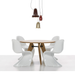 進口餐桌｜Vitra 三角實木餐桌 Gueridon Round Table