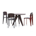進口餐桌｜Vitra 三角實木餐桌 Gueridon Round Table