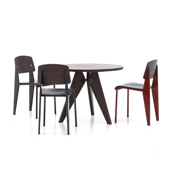 進口餐桌｜Vitra 三角實木餐桌 Gueridon Round Table