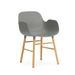 北歐餐椅｜Normann Copenhagen 俐落餐椅 (扶手款 / 木椅腳) Form Armchair Wood Base 丹麥進口傢具品牌
