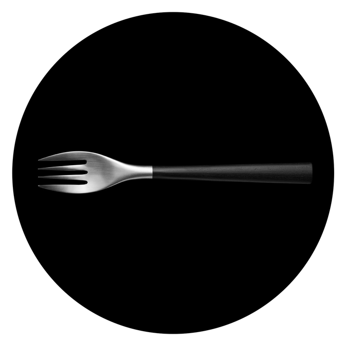 Sori Yanagi Black Birch Handle Cutlery 樺木黑柄不鏽鋼沙拉叉