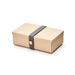 環保餐盒｜Uhmm 丹麥折疊式長方形環保餐盒 - 深灰色束帶款 Folding Lunch Box No.01 with Dark Grey Strape