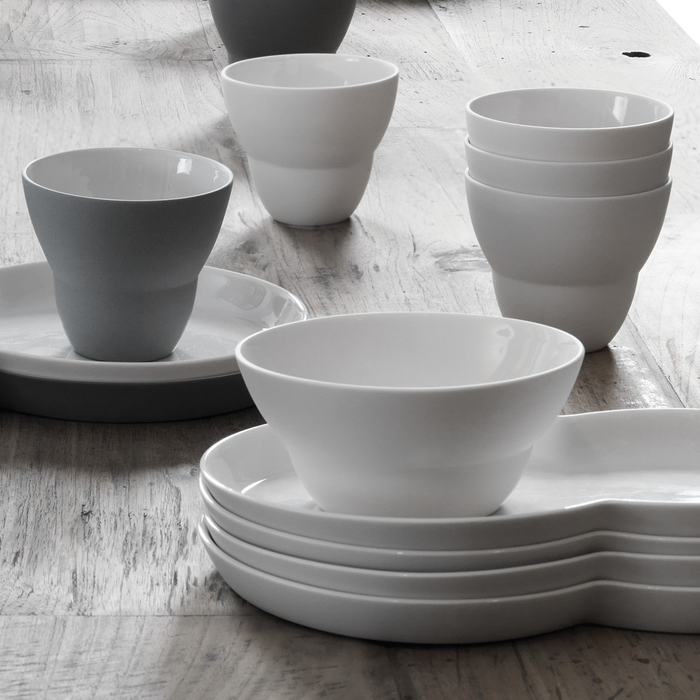 北歐餐具｜Vipp 214  維普弧線餐盤 (兩件組) Porcelain Plate